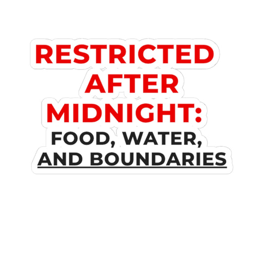 Restricted After Midnight — Nurse Sticker