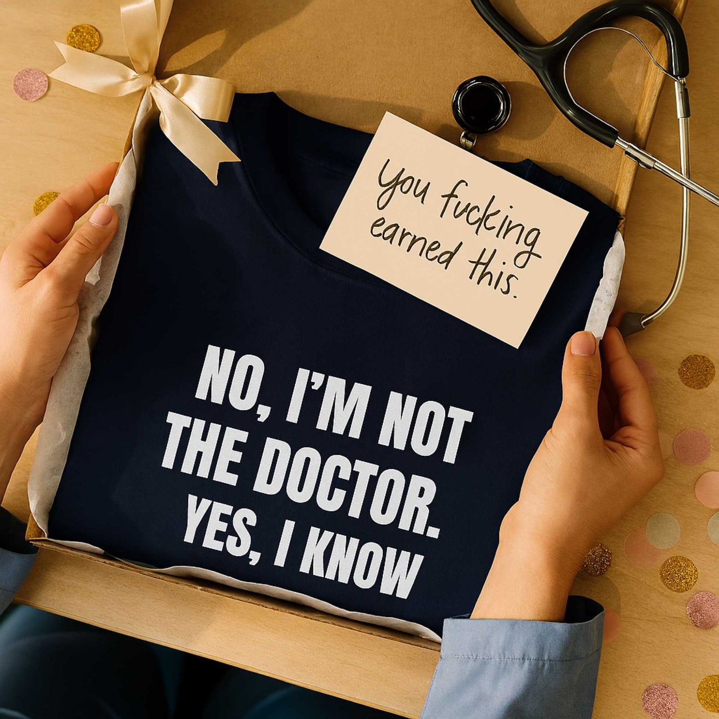 Funny Med-Surg nurse gift — heavyweight nurse burnout sweatshirt reading "Not the doctor. Know more than him. Poss"