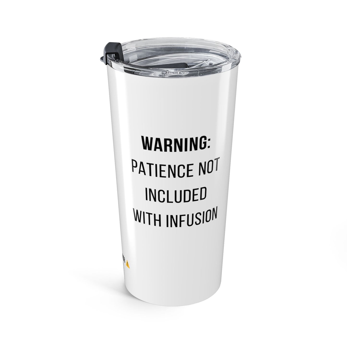 1000ml Saline. Zero Patience. — 20oz Tumbler