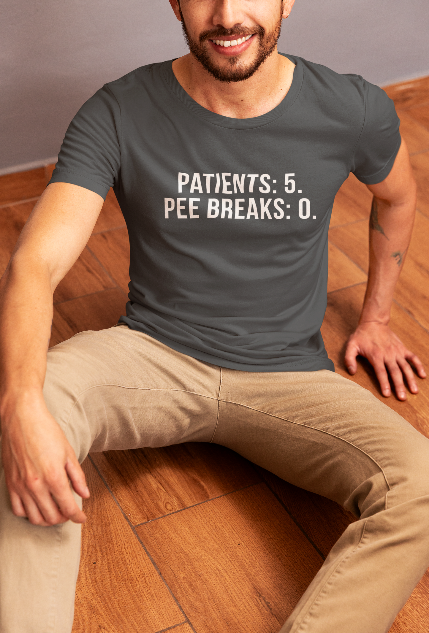 Patients: 5. Pee Breaks: 0. — Tee