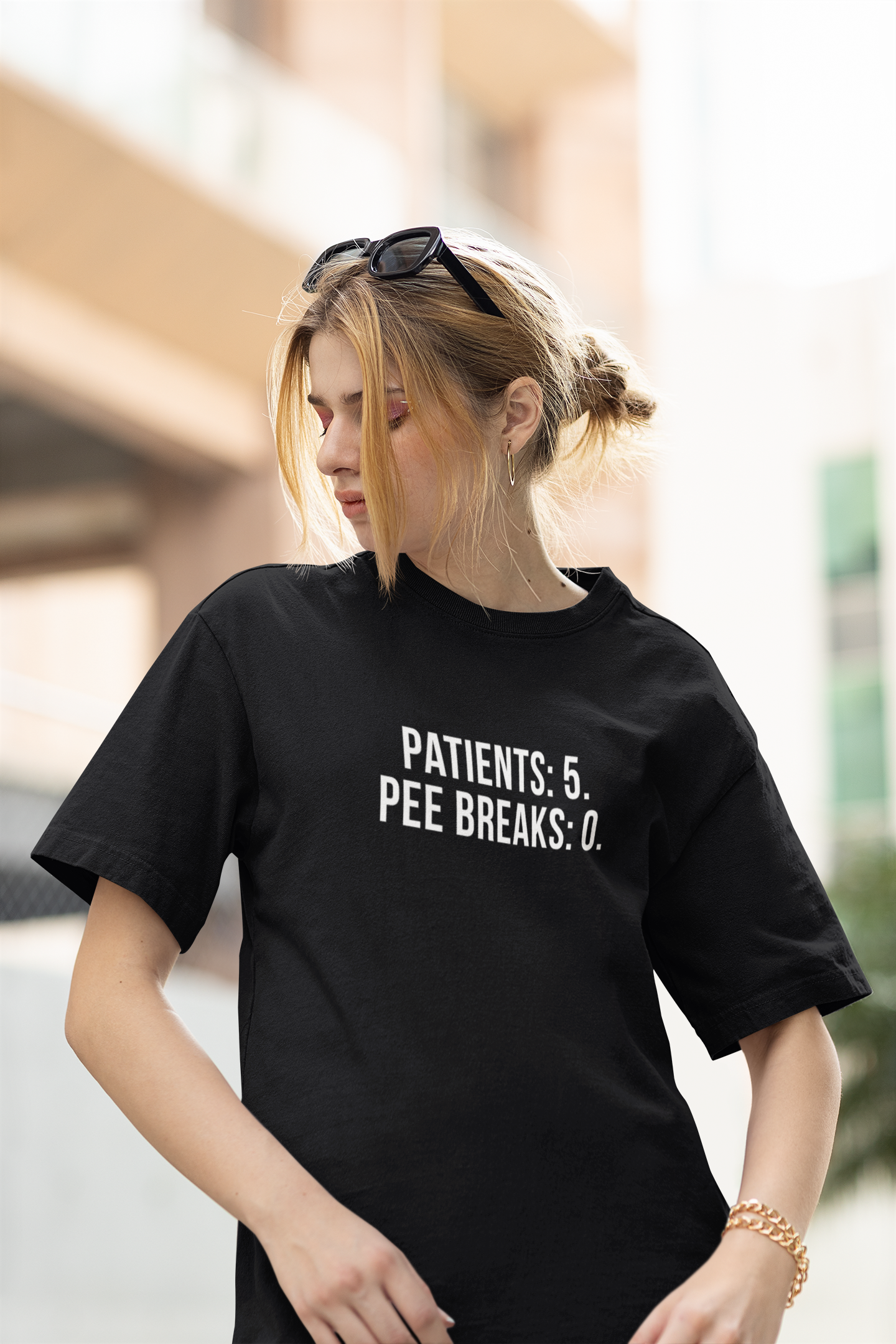 Patients: 5. Pee Breaks: 0. — Tee
