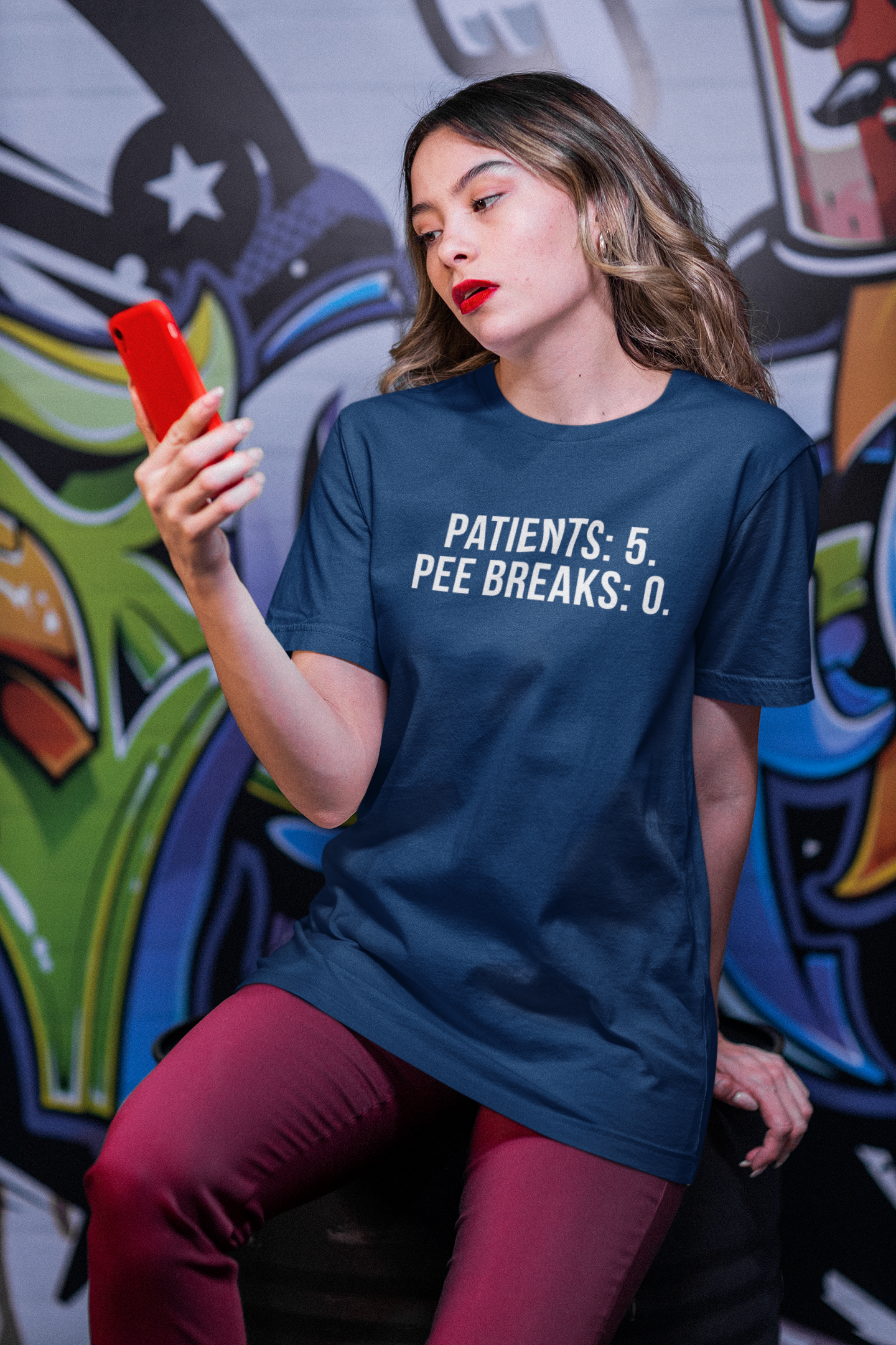 Patients: 5. Pee Breaks: 0. — Tee