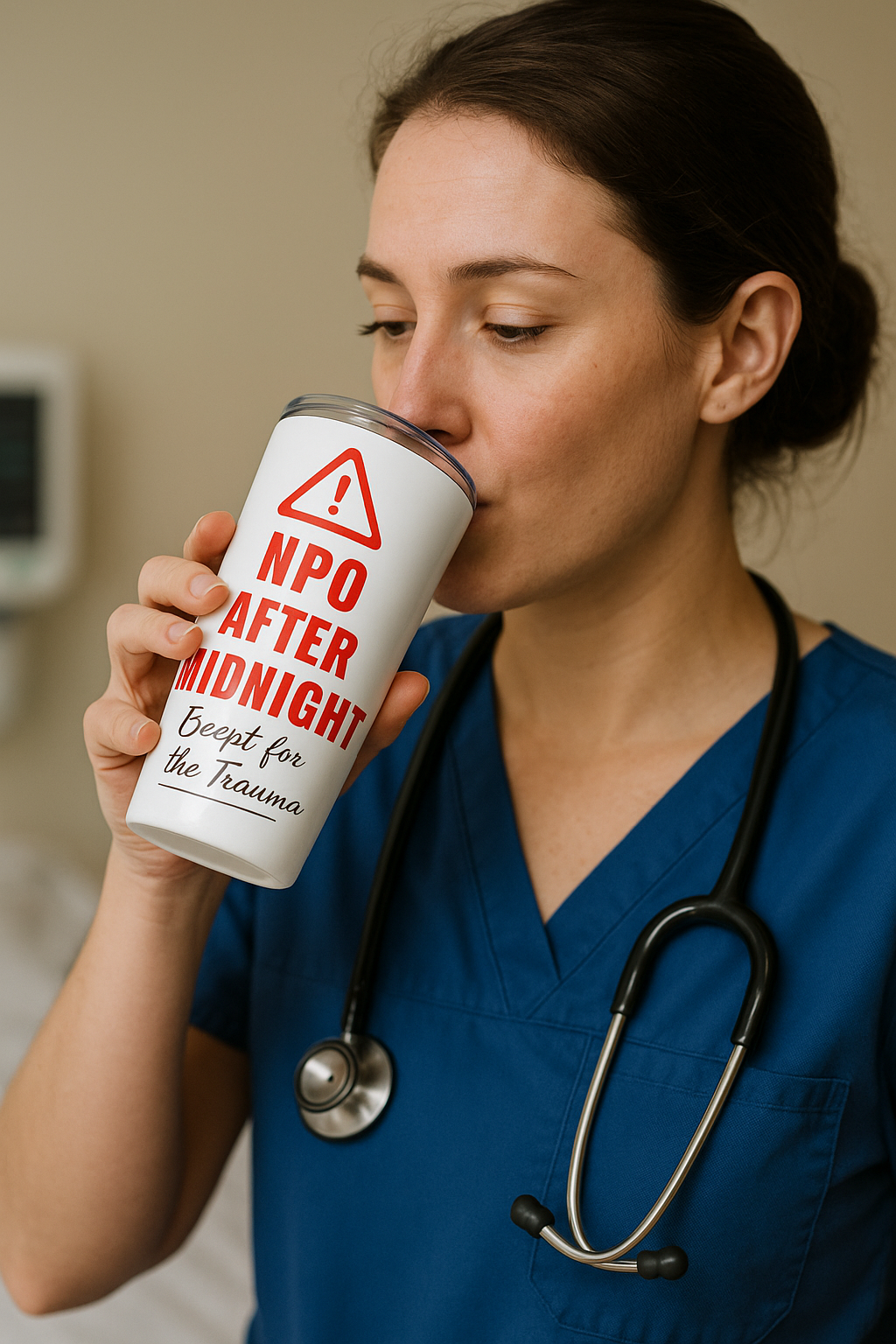 NPO After Midnight (Except Trauma) — 20oz Tumbler