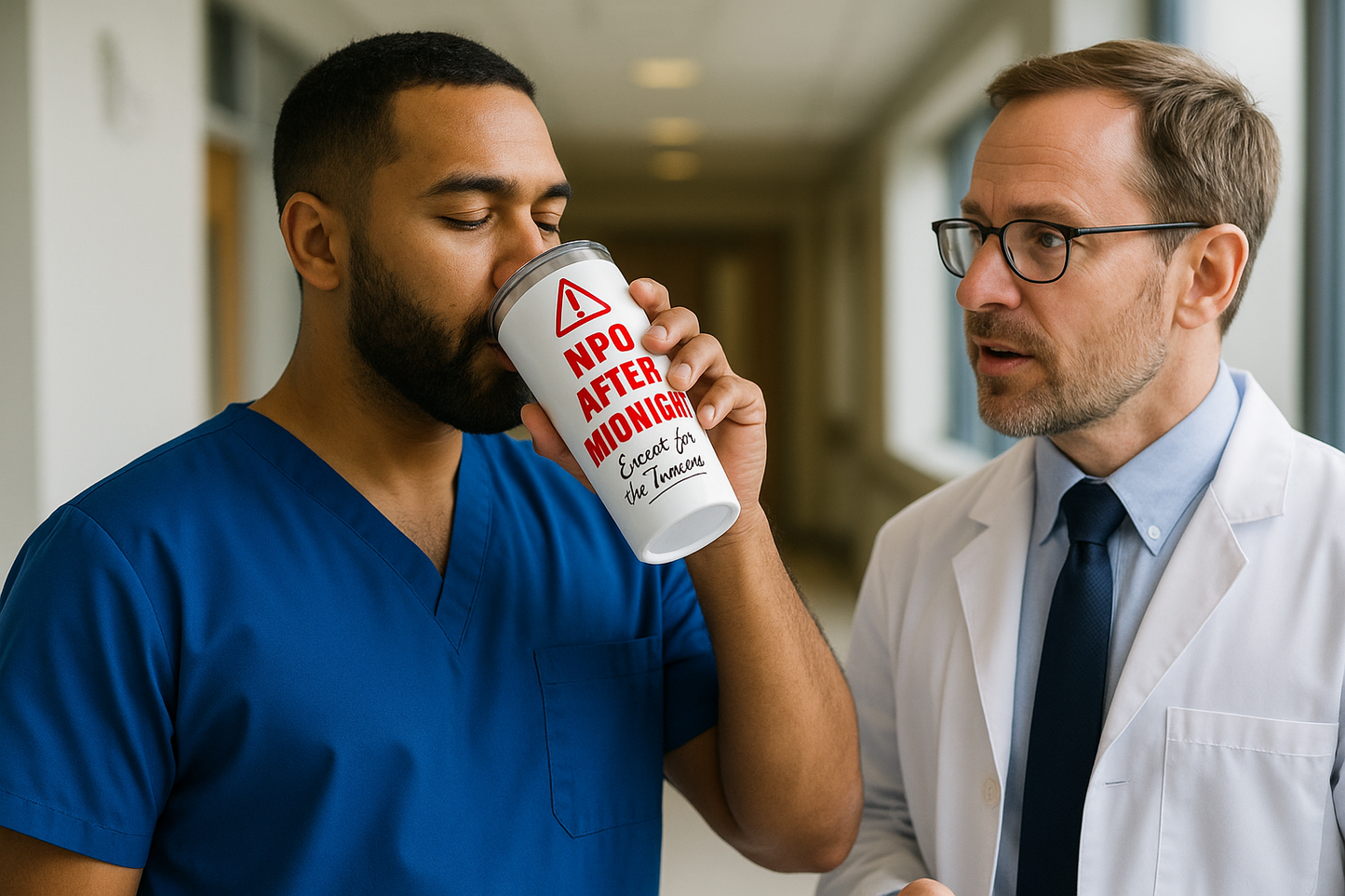 NPO After Midnight (Except Trauma) — 20oz Tumbler