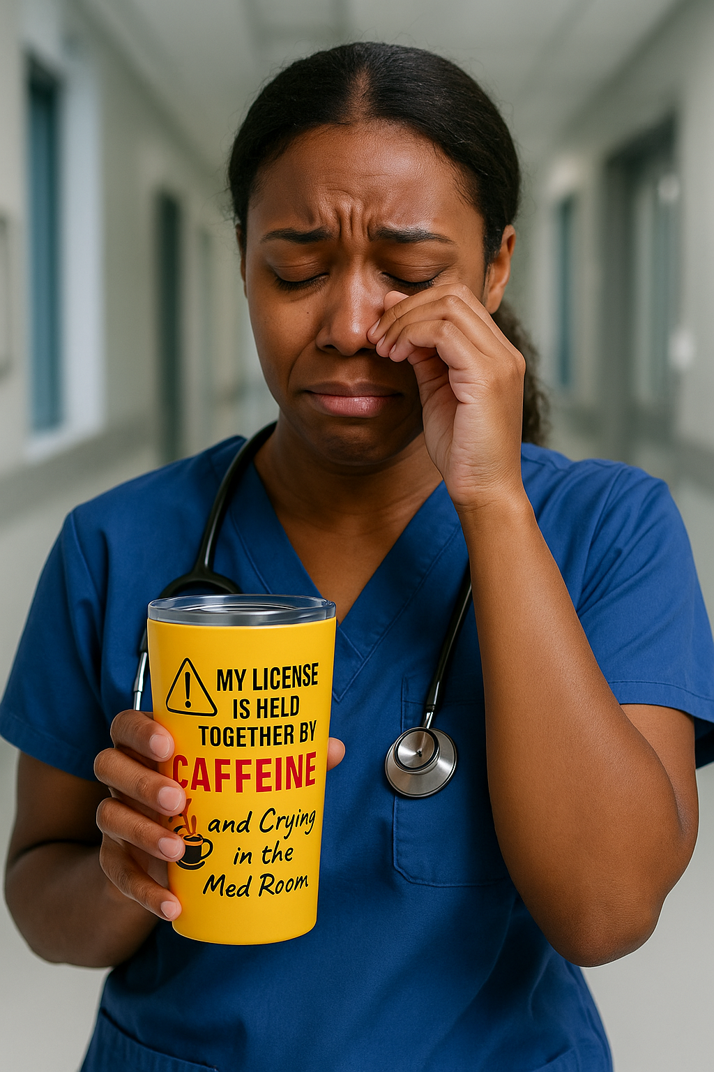Caffeine & Crying — 20oz Tumbler