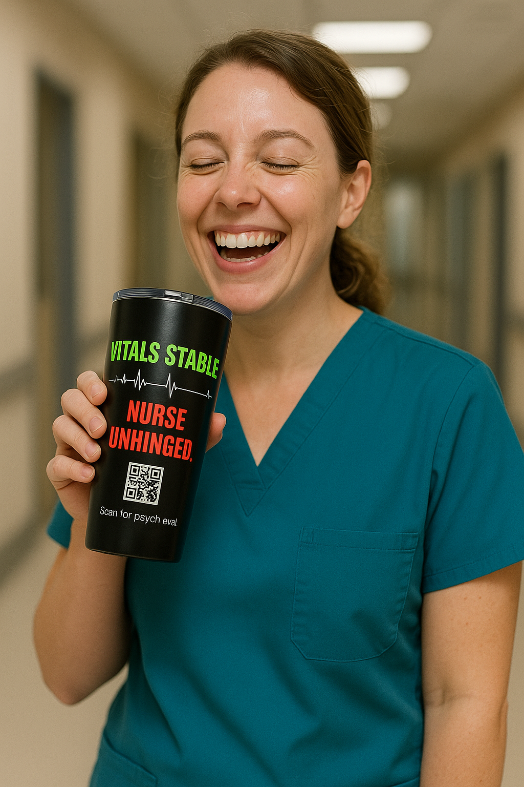 Vitals Stable. Nurse Unhinged. — 20oz Tumbler