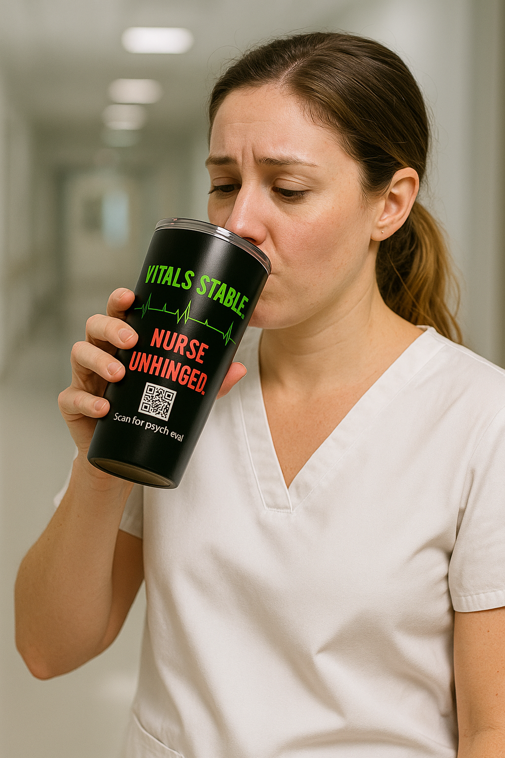 Vitals Stable. Nurse Unhinged. — 20oz Tumbler
