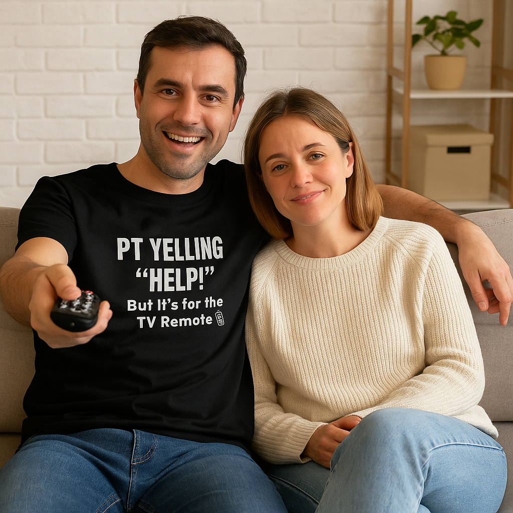 PT Yelling HELP! It's for the Remote. — Tee