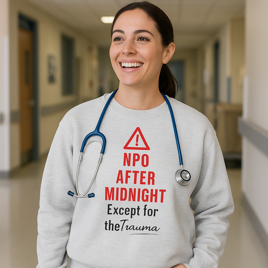 NPO After Midnight (Except Trauma) — Sweatshirt