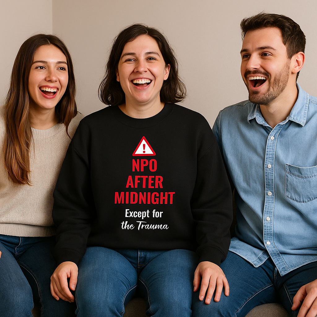 NPO After Midnight (Except Trauma) — Sweatshirt