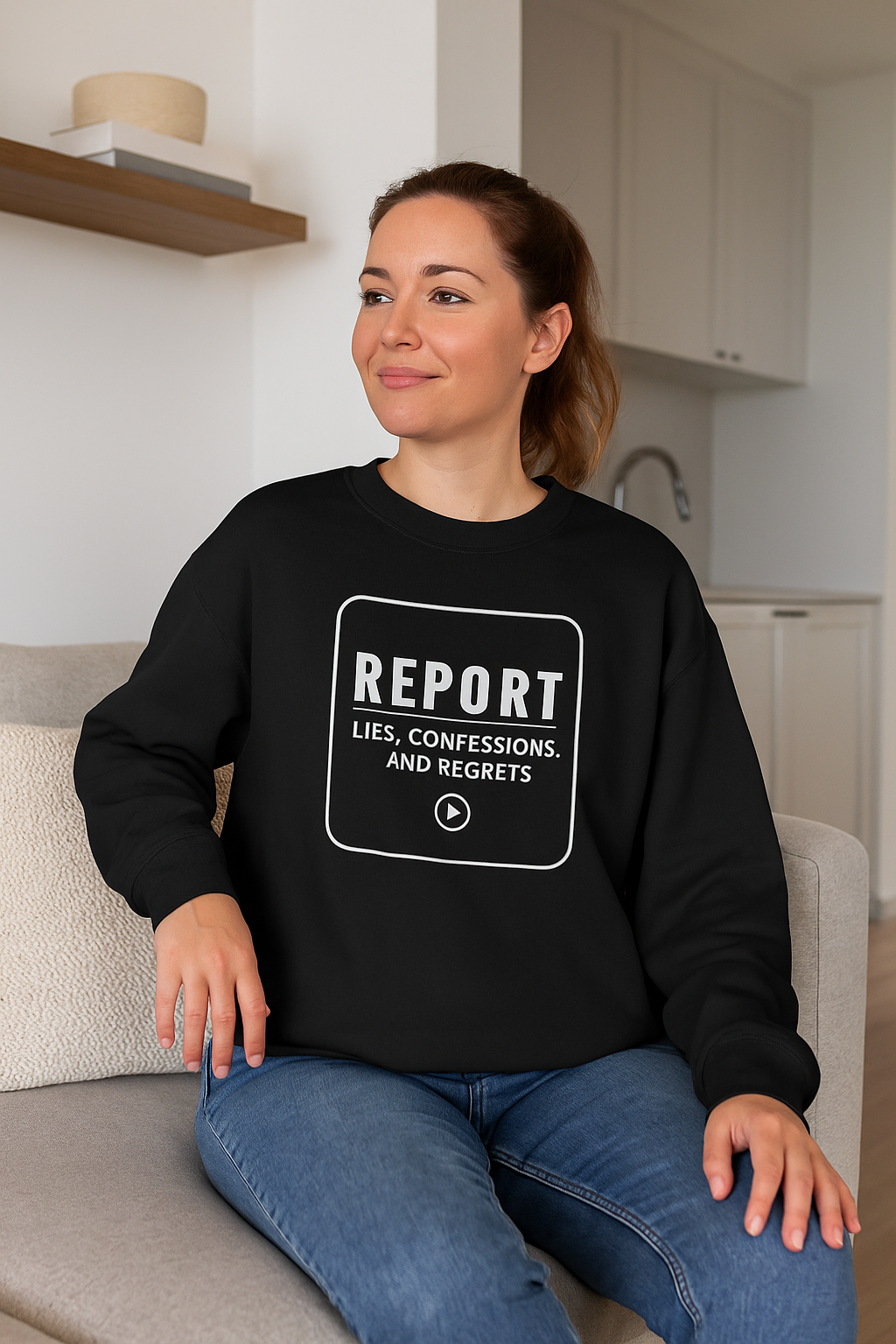 Report: Lies, Confessions, Regrets. — Sweatshirt