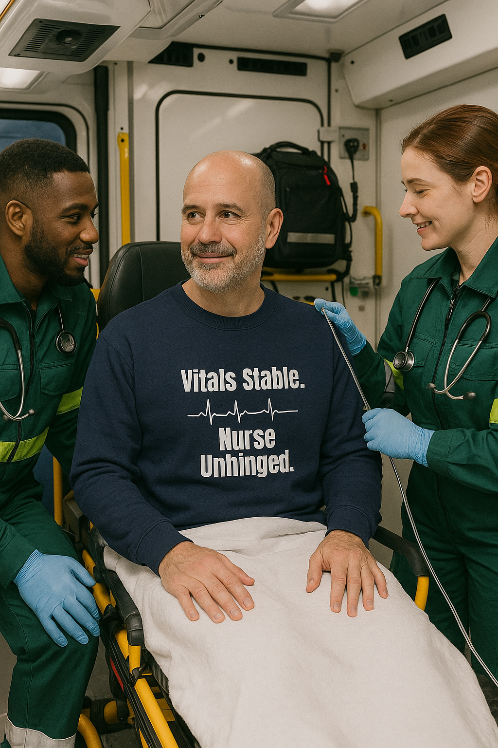 Vitals Stable. Nurse Unhinged. — Sweatshirt