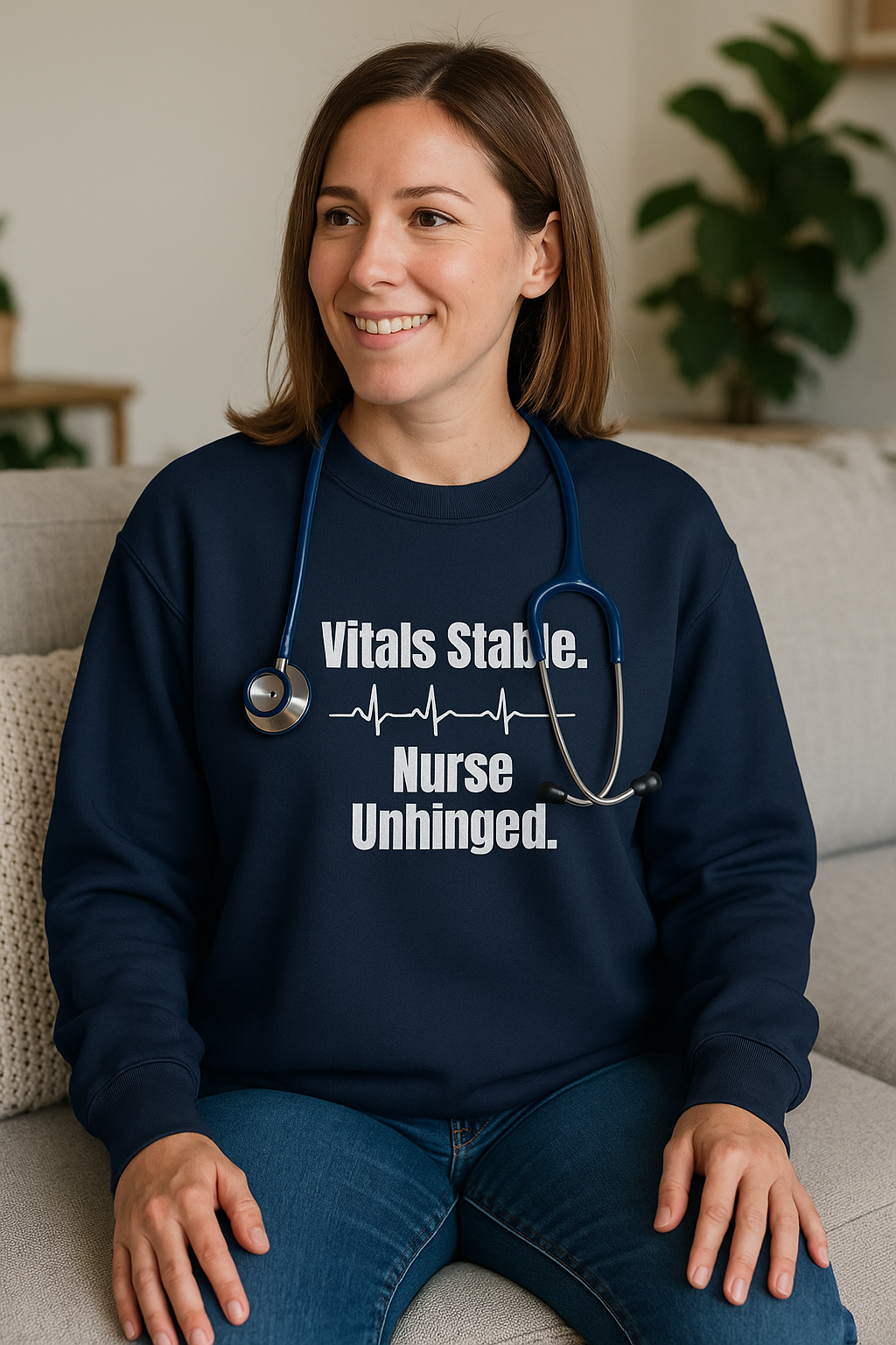 Vitals Stable. Nurse Unhinged. — Sweatshirt