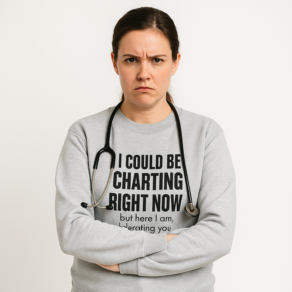 I Could Be Charting Right Now. I'm Tolerating You Instead. — Sweatshirt
