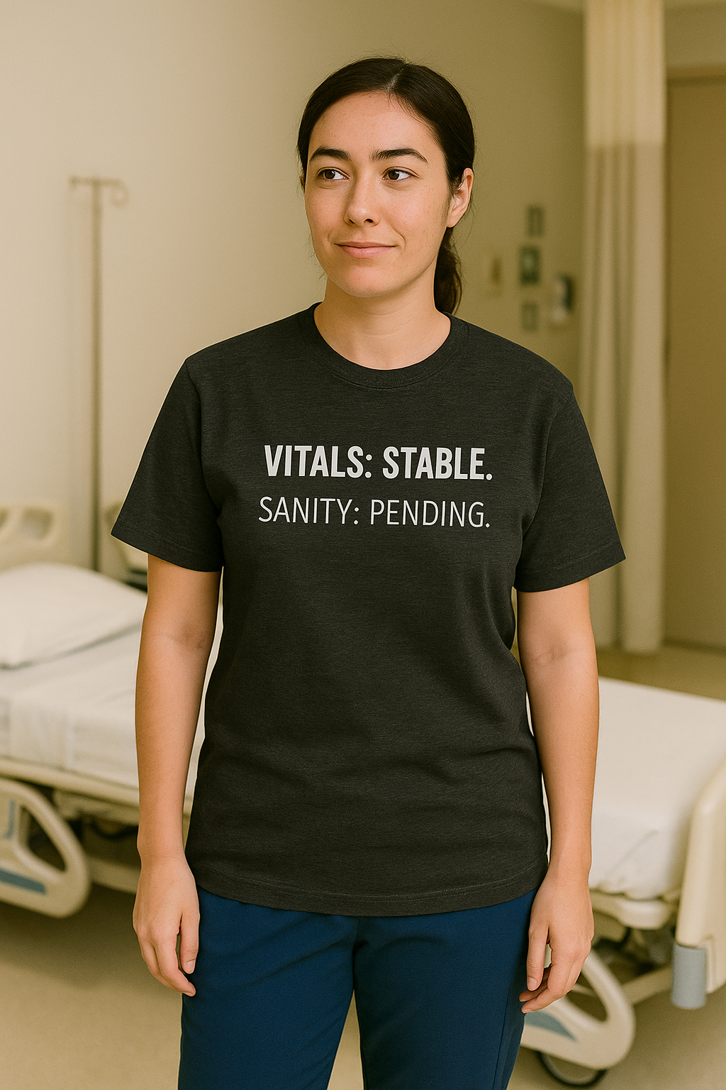 Vitals Stable. Sanity Pending. — Burnout Tee