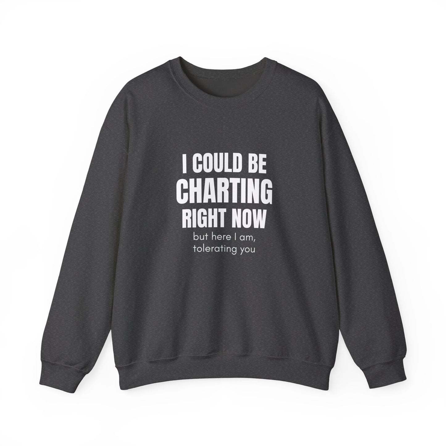 I Could Be Charting Right Now. I'm Tolerating You Instead. — Sweatshirt