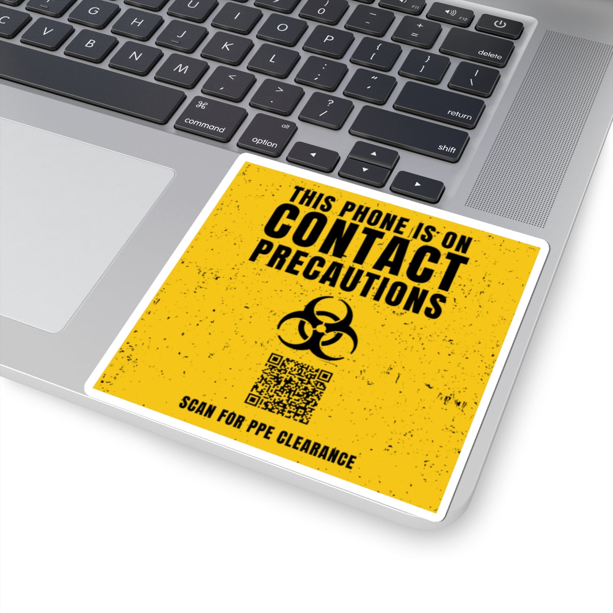 Contact Precautions. You've Been Warned. — Nurse Sticker