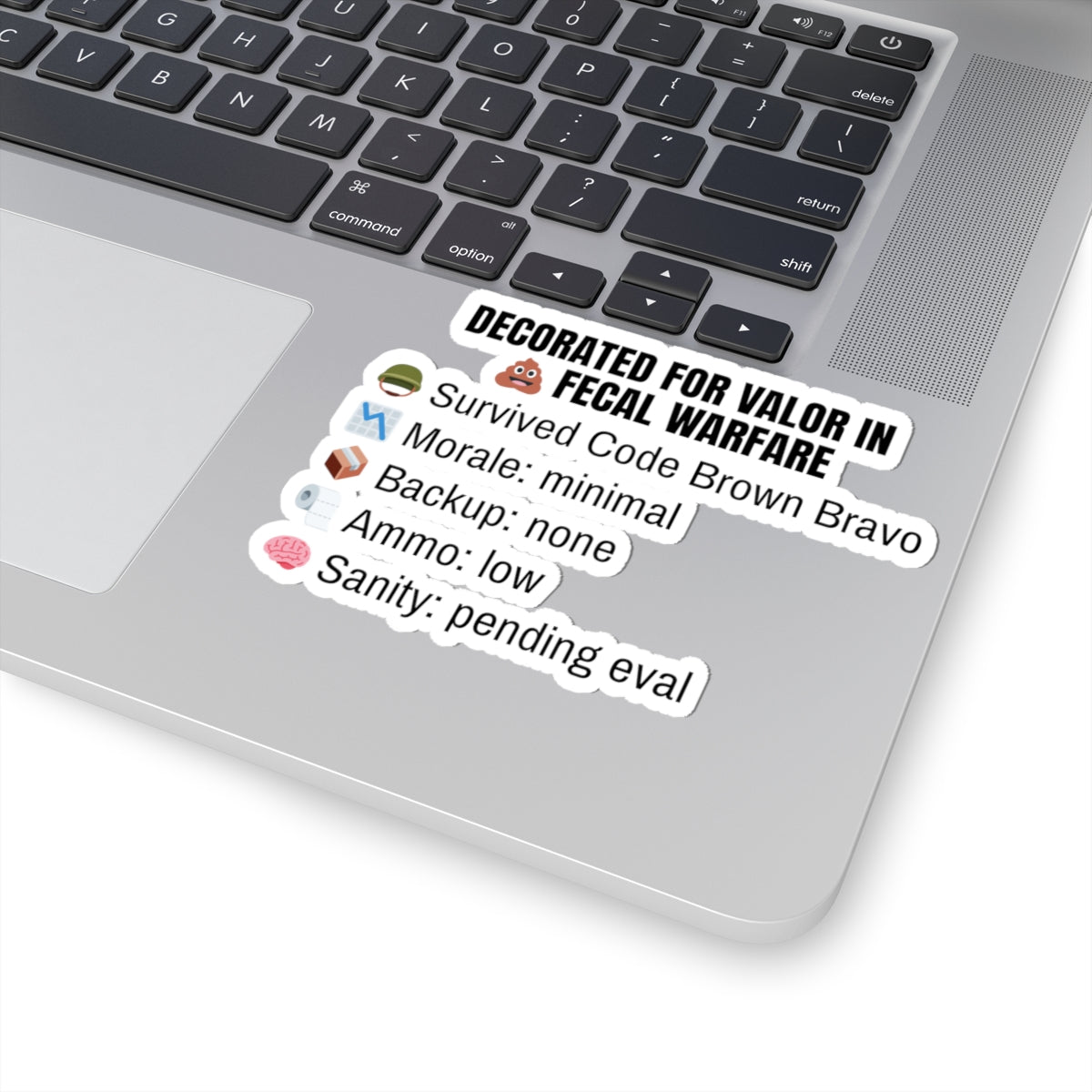 Valor in Fecal Warfare — Nurse Sticker