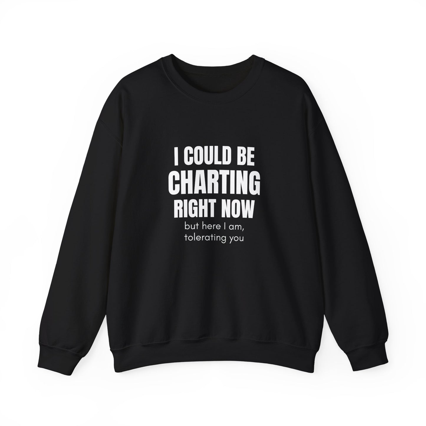 I Could Be Charting Right Now. I'm Tolerating You Instead. — Sweatshirt